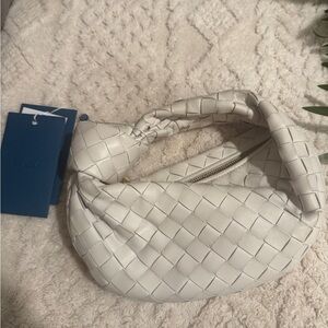 Bottega Veneta Chalk Intrecciato Jodie Mini